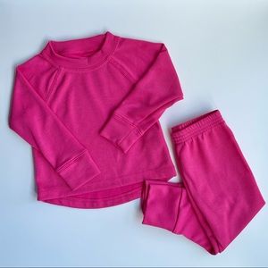 L.L. Bean Toddlers' Wicked Warm Midweight Underwear Set 2T Pink Berry